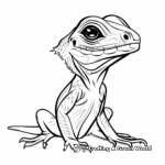 Juvenile Frilled Lizard Coloring Pages 2