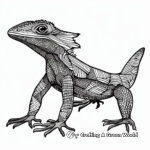 Juvenile Frilled Lizard Coloring Pages 3