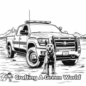 Police Truck Coloring Pages - Free &amp; Printable!