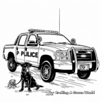 K9 Unit Police Truck Coloring Pages 4