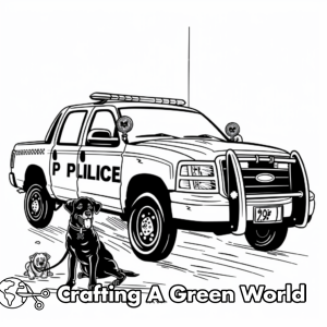 Police Truck Coloring Pages - Free &amp; Printable!