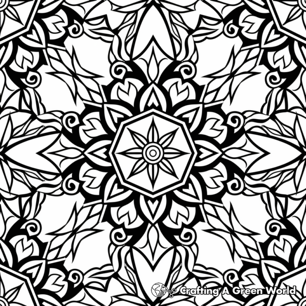 Adult Pattern Coloring Pages - Free &amp; Printable!