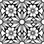 Kaleidoscope-inspired Coloring Pages 2