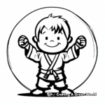 Karate Symbols and Values Coloring Pages 1