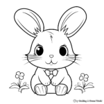 Kawaii Bunny and Friends Coloring Pages 4