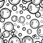 Kid-Friendly Bubble Gum Bubbles Coloring Pages 4