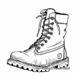 Kid-Friendly Cartoon Boot Coloring Pages 2