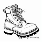 Kid-Friendly Cartoon Boot Coloring Pages 3