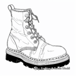 Kid-Friendly Cartoon Boot Coloring Pages 4