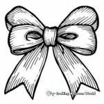 Kid-Friendly Cartoon Bow Coloring Pages 2