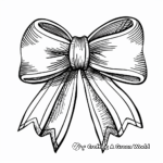 Kid-Friendly Cartoon Bow Coloring Pages 4