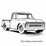 Kid-Friendly Cartoon Chevy Truck Coloring Pages 2