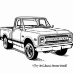 Kid-Friendly Cartoon Chevy Truck Coloring Pages 3