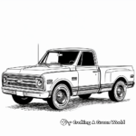 Kid-Friendly Cartoon Chevy Truck Coloring Pages 4