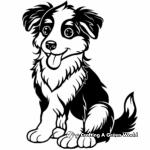 Kid-Friendly Cartoon Collie Coloring Pages 3