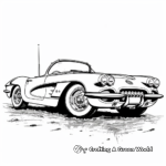 Kid-Friendly Cartoon Corvette Coloring Pages 2