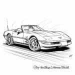 Kid-Friendly Cartoon Corvette Coloring Pages 3