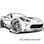 Kid-Friendly Cartoon Corvette Coloring Pages 4