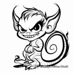 Kid-Friendly Cartoon Demon Coloring Pages 2
