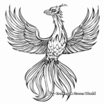 Kid-Friendly Cartoon Phoenix Coloring Pages 2