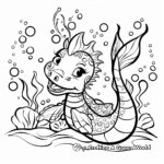 Kid-Friendly Cartoon Sea Serpent Coloring Pages 3