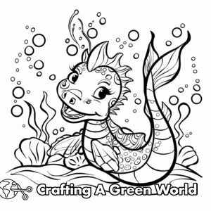Sea Serpent Coloring Pages - Free &amp; Printable!