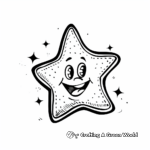 Kid-Friendly Cartoon Star Coloring Pages 1