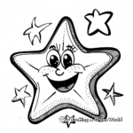 Kid-Friendly Cartoon Star Coloring Pages 4