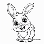Kid-Friendly Chocolate Bunny Coloring Pages 1