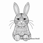 Kid-Friendly Chocolate Bunny Coloring Pages 2