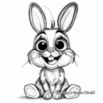Kid-Friendly Chocolate Bunny Coloring Pages 3