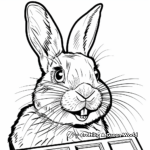 Kid-Friendly Chocolate Bunny Coloring Pages 4