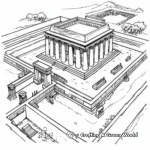 Kid-Friendly Coloring Pages of the Outer Court Temple 2