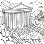 Kid-Friendly Coloring Pages of the Outer Court Temple 4
