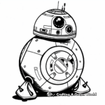 Kid-Friendly Cute BB-8 Coloring Pages 1