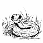 Kid-Friendly Cute Black Mamba Coloring Pages 4