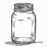 Kid-Friendly Empty Honey Jar Coloring Pages 1