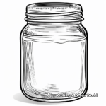 Kid-Friendly Empty Honey Jar Coloring Pages 2