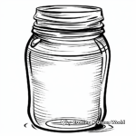 Kid-Friendly Empty Honey Jar Coloring Pages 3