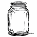 Kid-Friendly Empty Honey Jar Coloring Pages 4