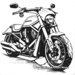 Kid-Friendly Harley Davidson Street Glide Coloring Pages 2