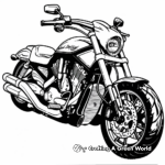 Kid-Friendly Harley Davidson Street Glide Coloring Pages 3