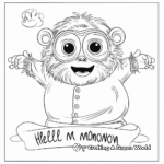 Kid-Friendly Hello Monday Coloring Pages 1