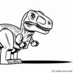 Dibujos para colorear de Lego Jurassic World para niños 4