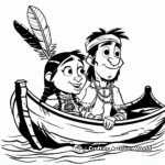 Kid-Friendly Lewis and Clark Adventure Coloring Pages 3