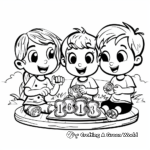 Kid-Friendly Number Puzzle Coloring Pages 1