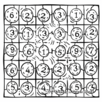 Kid-Friendly Number Puzzle Coloring Pages 2