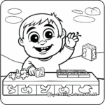 Kid-Friendly Number Puzzle Coloring Pages 3