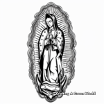 Kid-Friendly Our Lady of Guadalupe Coloring Pages 4