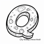 Kid-Friendly Simple Letter Q Coloring Pages 2